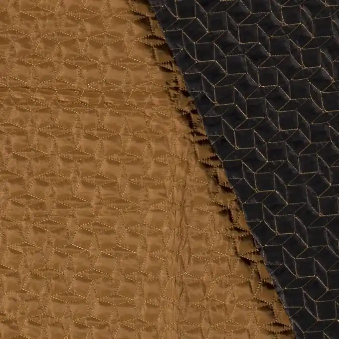 Heißes Angebot Steppstoff einfarbig ocker