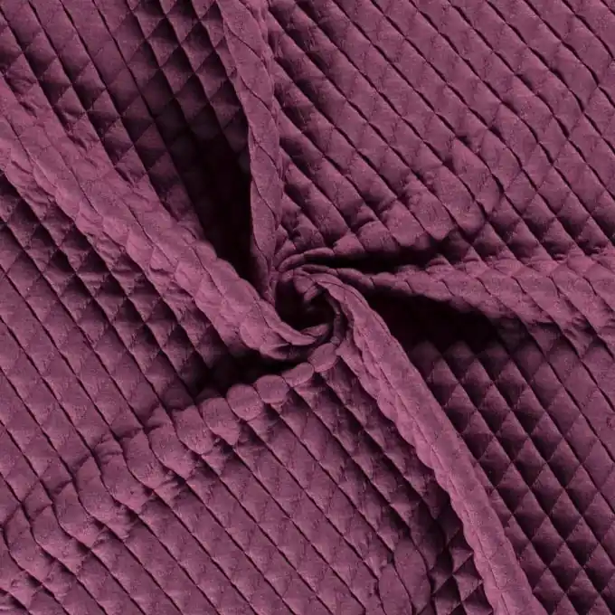 Schnäppchen Steppstoff Rauten Viskose violett