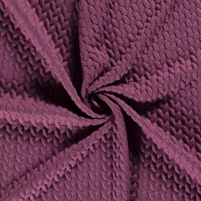 Rabatt Steppstoff Blüten Viskose violett