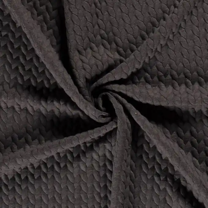 Jersey gesteppt Viskose grau Hochwertig