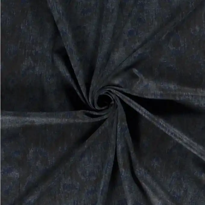 Strickstoff Milano Leopardenmuster grün und blau Mengenrabatt