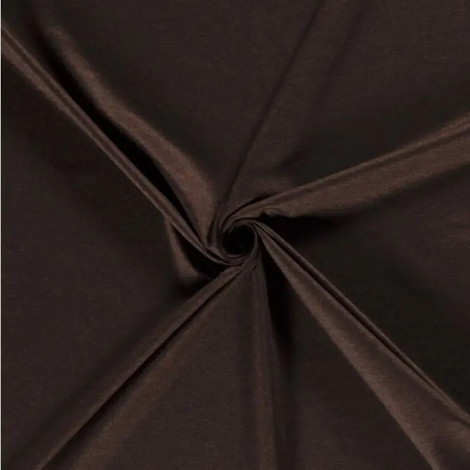 Strickstoff Milano einfarbig glänzend chocolat Hochwertig