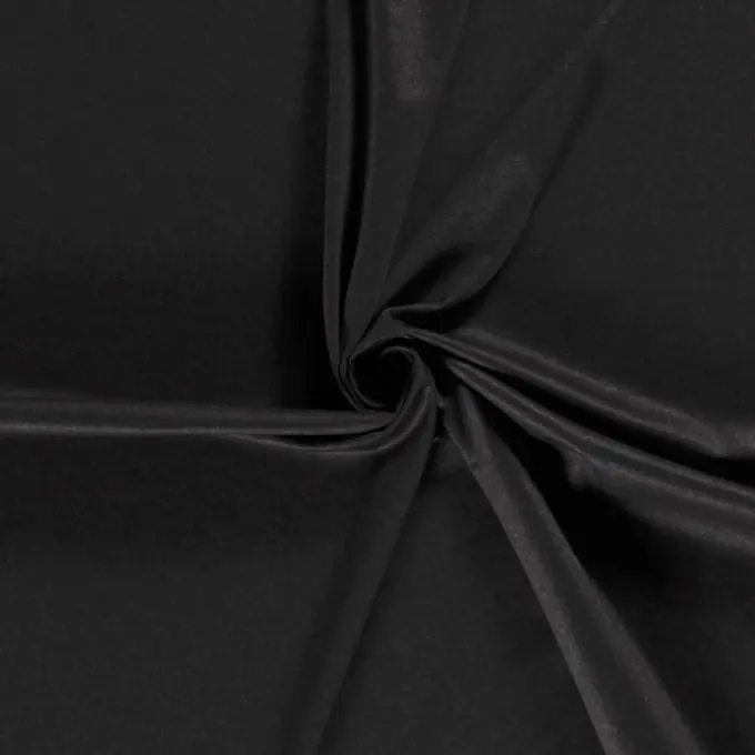 Beliebt Strickstoff Milano einfarbig glänzend schwarz