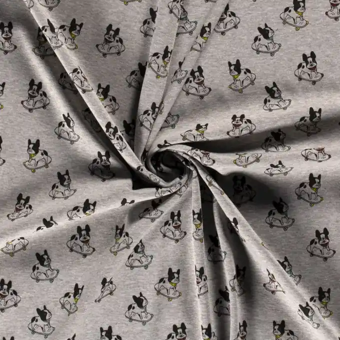 Neue Kollektion Alpenfleece Hund Rückseite Fleece grau