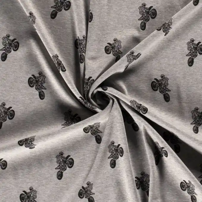 Bestpreis Alpfleece Motorräder Rückseite Fleece grau