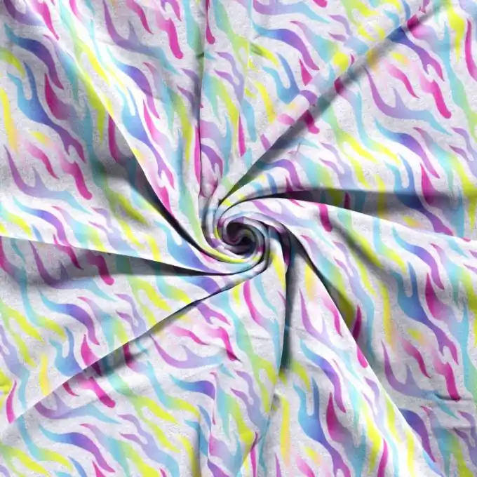 Schnäppchen Sweatshirtstoff Zebra bunt