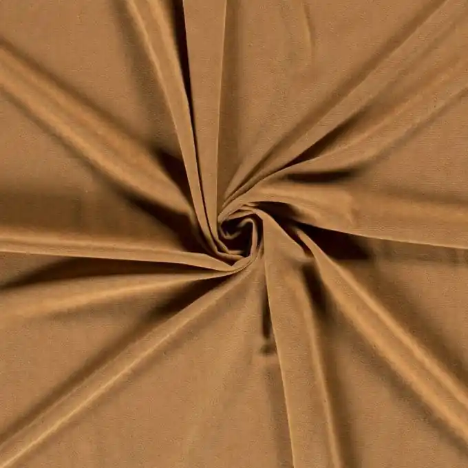Samtstoff hellbraun Exklusiv