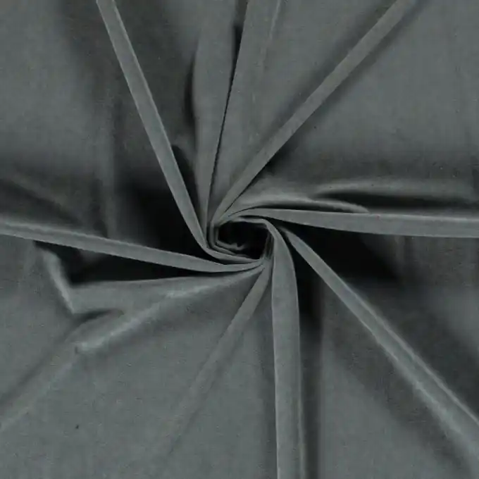 Zertifiziert Samtstoff entenblau