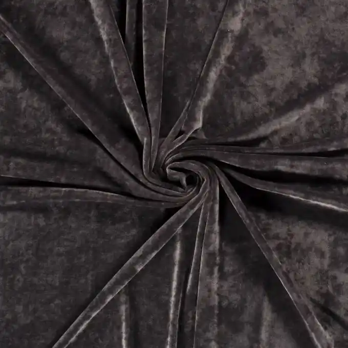 Heißes Angebot Samtstoff glänzend kurzer Flor grau