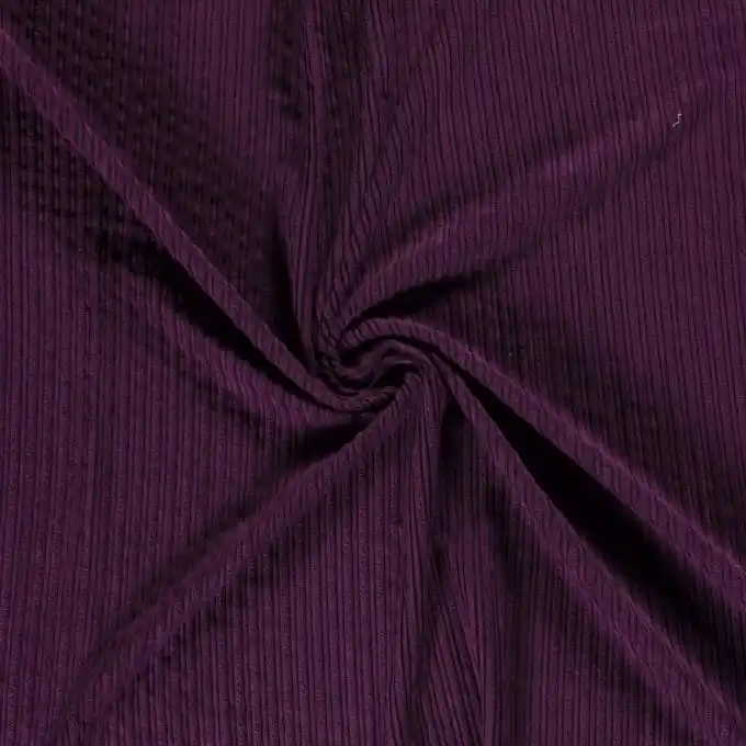 Jetzt Bestellen Samtstoff strukturierte Linien pflaumenfarben