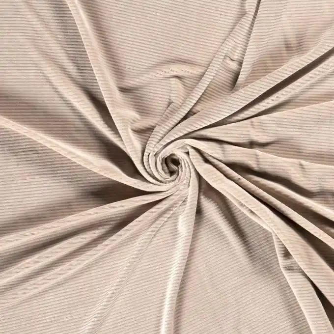 Samtstoff Stretch beige Wochenendangebot