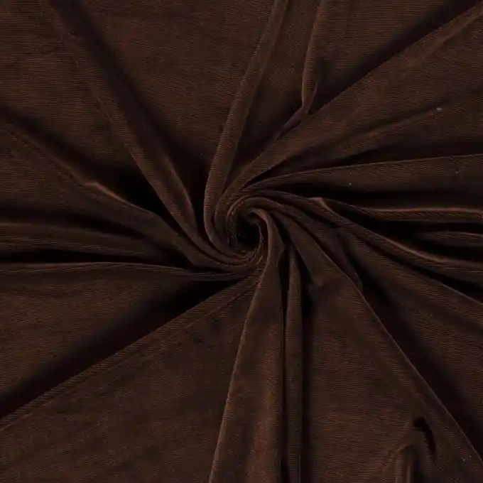 Kracherpreis Dehnbarer Feincordstoff braun