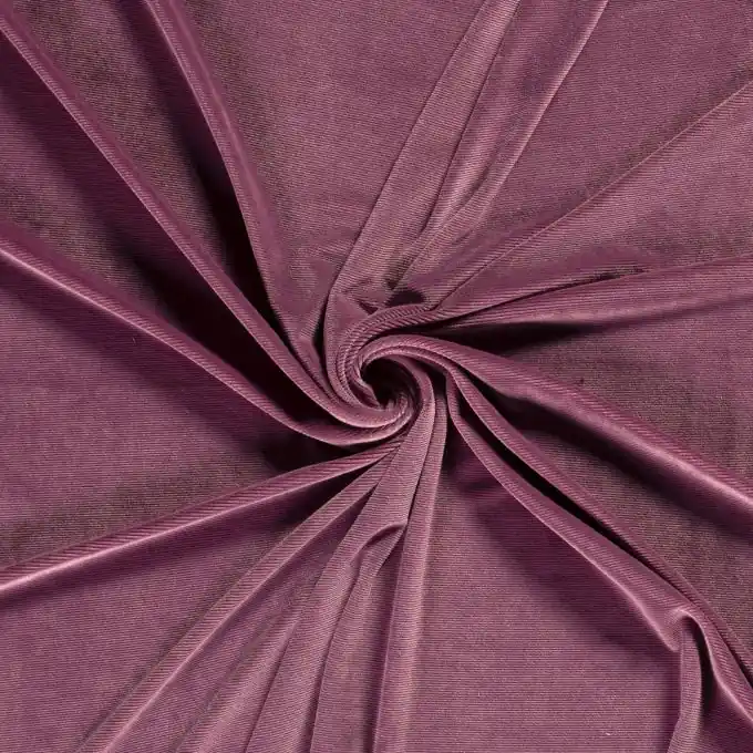 Direkt Vom Hersteller Dehnbarer Feincordstoff altrosa