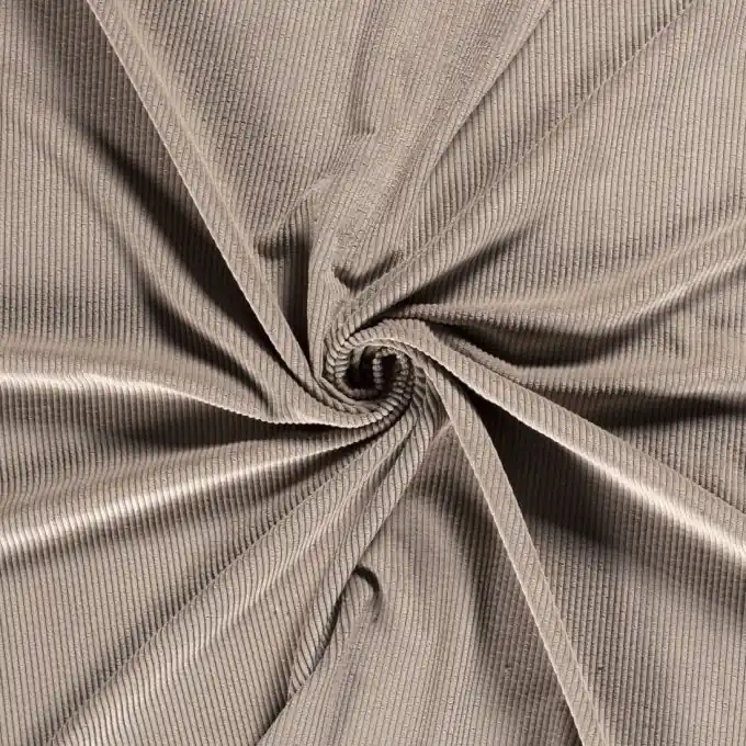 Weltweiter Versand Feincordstoff hellgrau