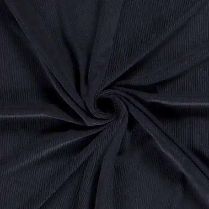Marineblauer Cord-Samtstoff, 150 cm Breite Zertifiziert