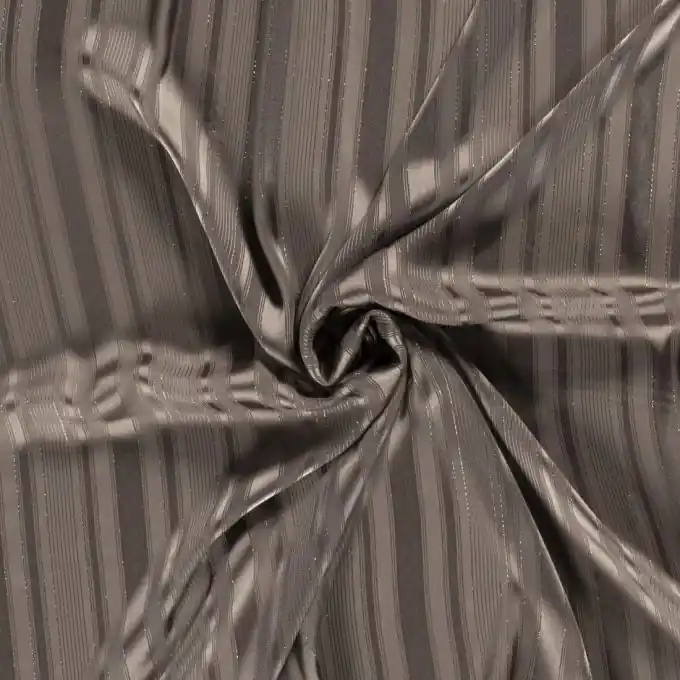 Mega-Angebot Voile-Stoff transparente Steifen Polyester taupe