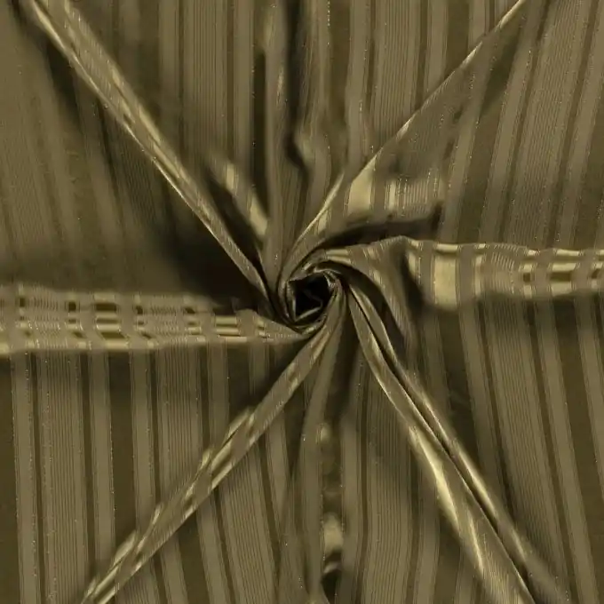 Voile-Stoff transparente Steifen Polyester grün Geprüft