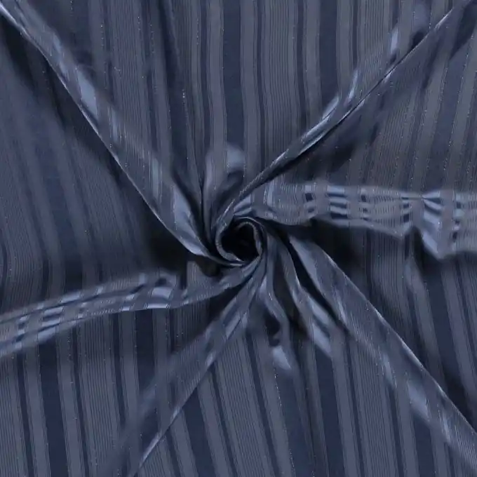 Voile-Stoff transparente Steifen Polyester blau Top-Preis