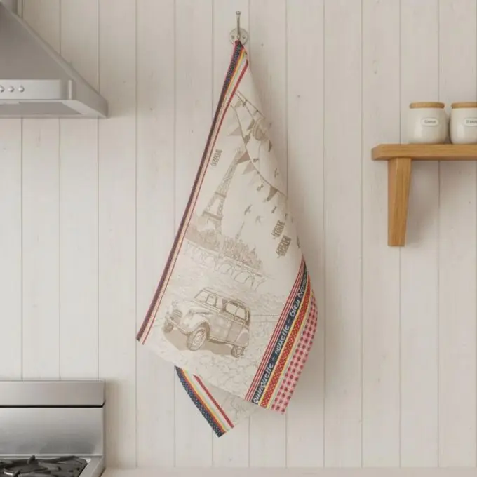 Kostenloser Rückversand Geschirrtuch Jacquard Paris