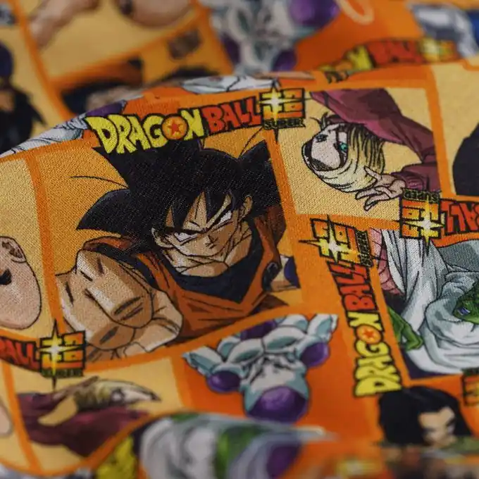 Finale Aktion Cretonne Dragon ball Z Orange