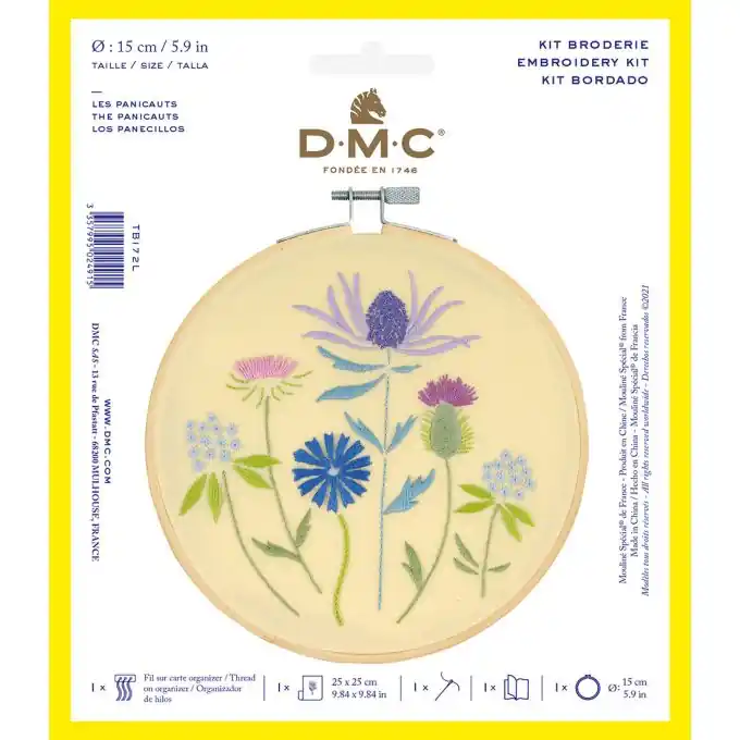 Kostenloser Rückversand Stickgarn-Set „Les Panicauts“ DMC – Traditionelle Stickerei