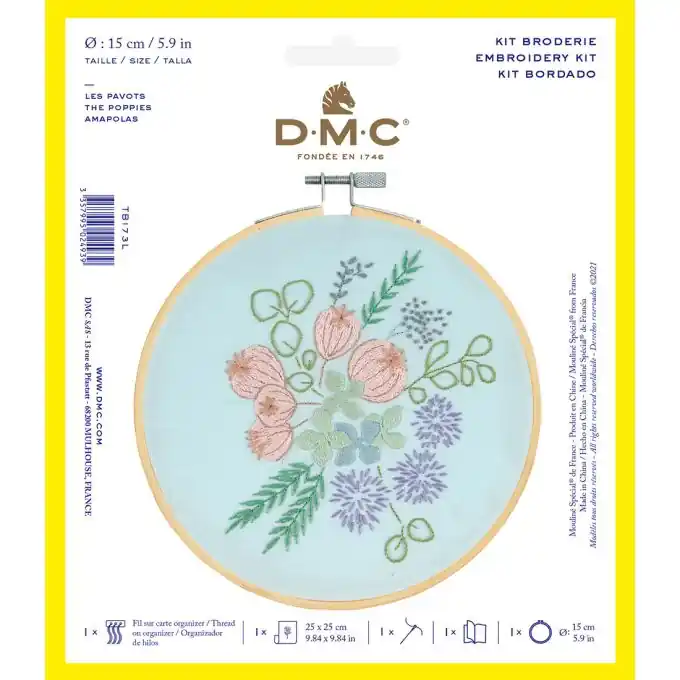 Top-Angebot Stickset für Gelassenheit: Baumwolle, Stickrahmen, Anleitung