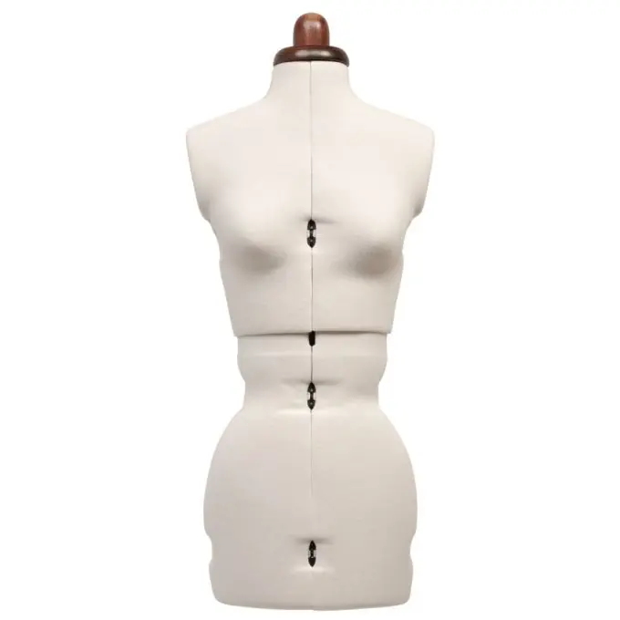 Luxusversion der Schneiderpuppe Lady Valet – höhenverstellbar, mit Holzfuß. Heute Kaufen