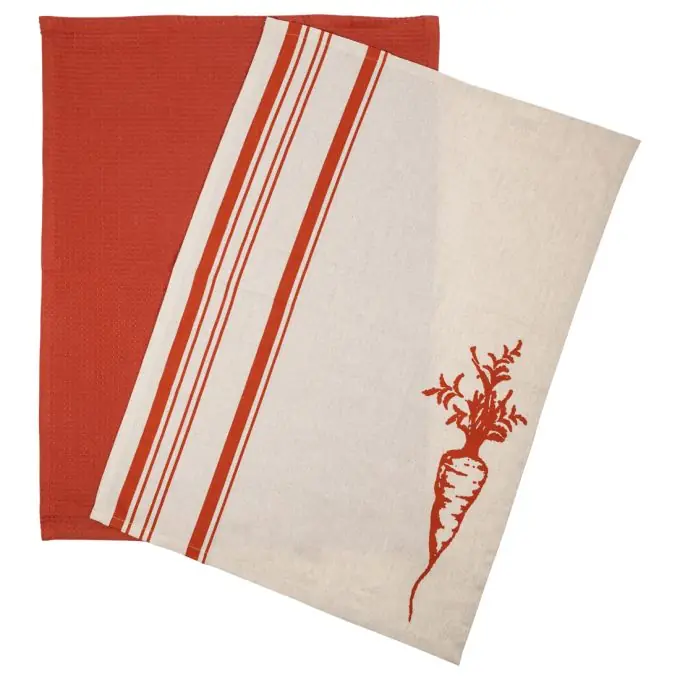 Letzte Chance 2er Set Geschirrtücher carotte