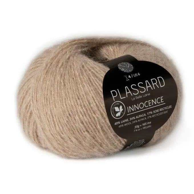 Strickgarn Innocence beige Plassard Mengenrabatt
