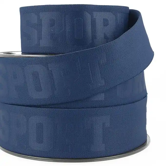 Gummiband Sport Marineblau 40 mm Highlight