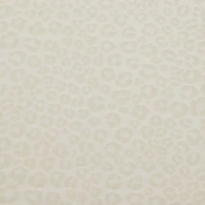 Exklusiv Französischer Tüll Stoff Stretch Leopard Flockmuster Weiß