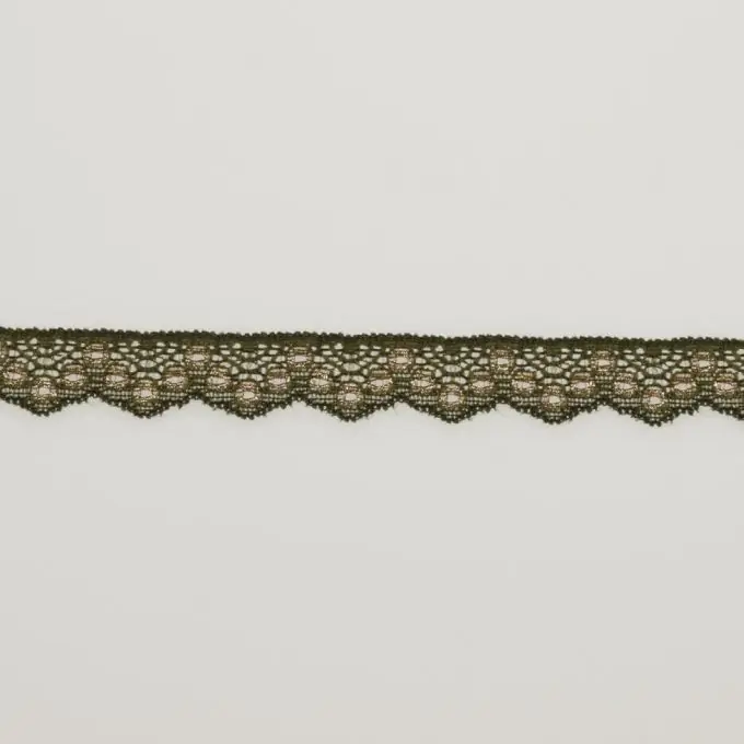 Stretch-Spitze Feston 2cm rund metallisiert gold khaki Jetzt Zugreifen