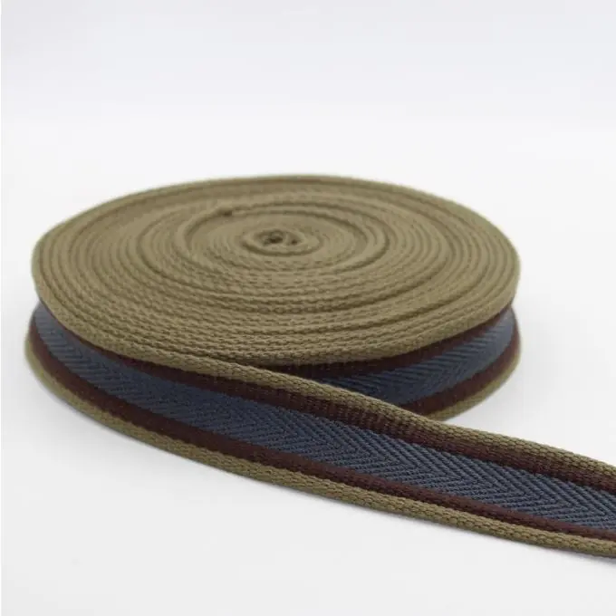 Gurt Baumwolle Fischgrätenmuster khaki blau 30 mm Bestseller