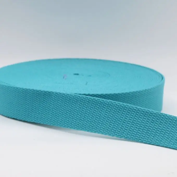 Preis Gesenkt Gurtband Baumwollgemisch 40mm Türkis