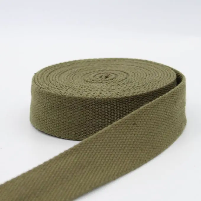 Gurtband Baumwollgemisch 40mm Khaki Im Trend