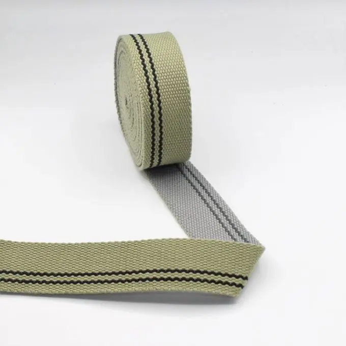 30mm breites graues Gurtband mit Wellenmuster Preisreduziert