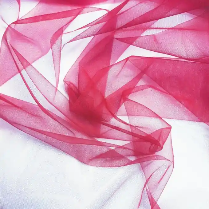 Jetzt Kaufen Elastischer Tüll extra breit Pink