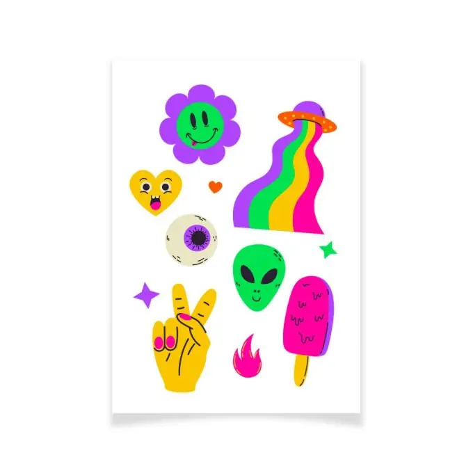 Ensemble Textile Tattoo buntes Arty Markenware