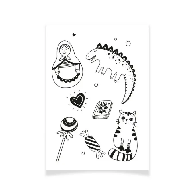 Ensemble Textile Tattoo Kindheitserinnerungen Mengenrabatt