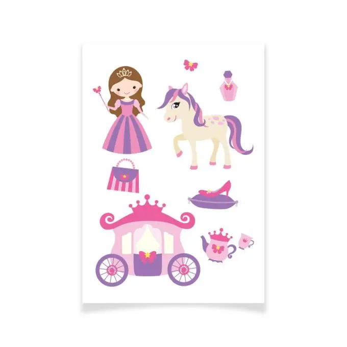 Ensemble Textile Tattoo Prinzessin Günstig