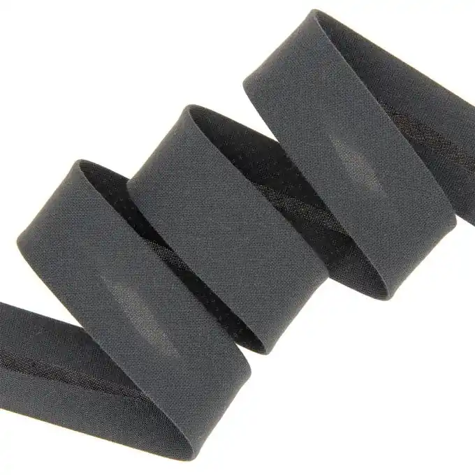Bestpreis Schrägband aus Bio-Baumwolle 20 mm graphitgrau