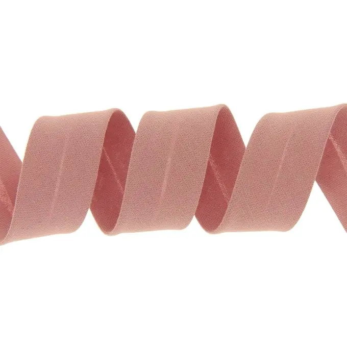 Geprüft BIO-Baumwollschrägband Altrosa 20 mm