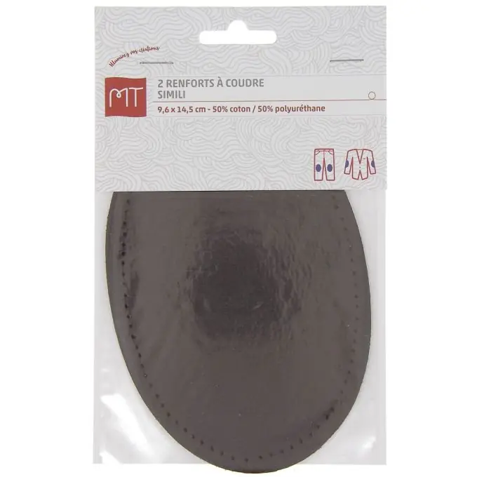 Gleich Bestellen MT – Set aus 2 braunen Kunstleder-Verstärkungen (9,6 x 14,5 cm) zur Reparatur und Vorbeugung von Rissen an Knie oder Ellenbogen
