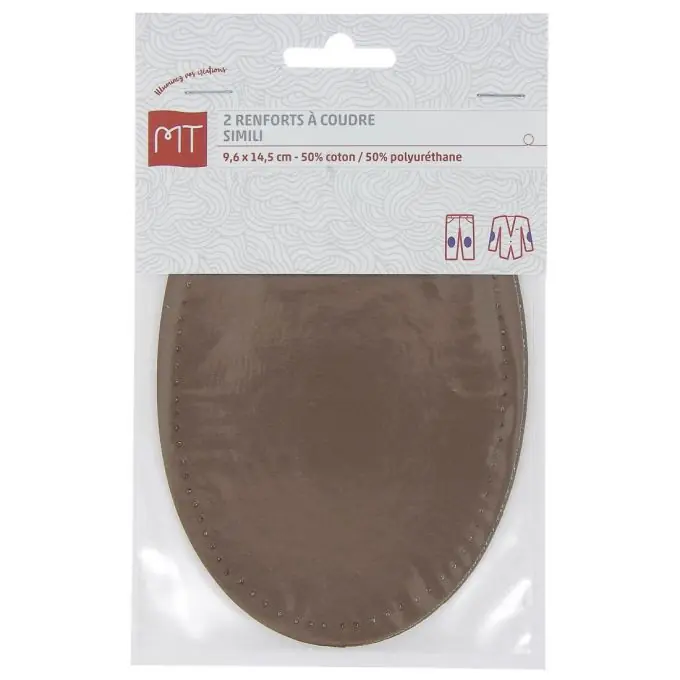 Geld-Zurück-Garantie Set aus 2 Kunstleder-Verstärkungen zum Reparieren von Rissen an Knie oder Ellenbogen, 9,6 x 14,5 cm