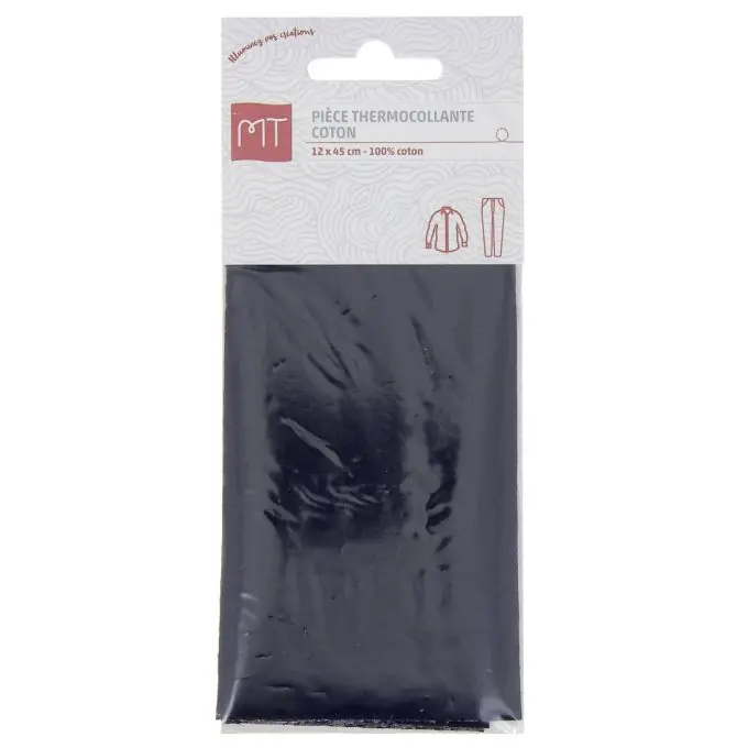 Flicken Baumwolle marineblau – 12x45cm Echt