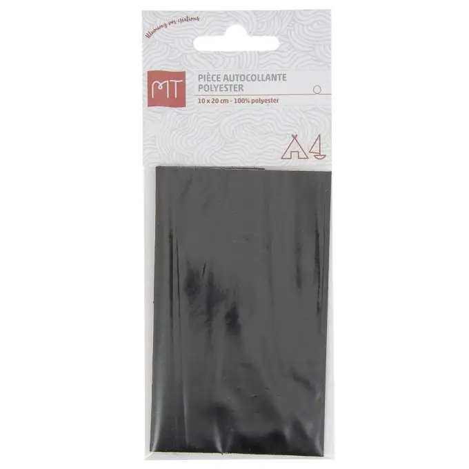 Reparatur-Patch für Stoffe ohne Nähen, 10x20cm, schwarz. Super-Preis
