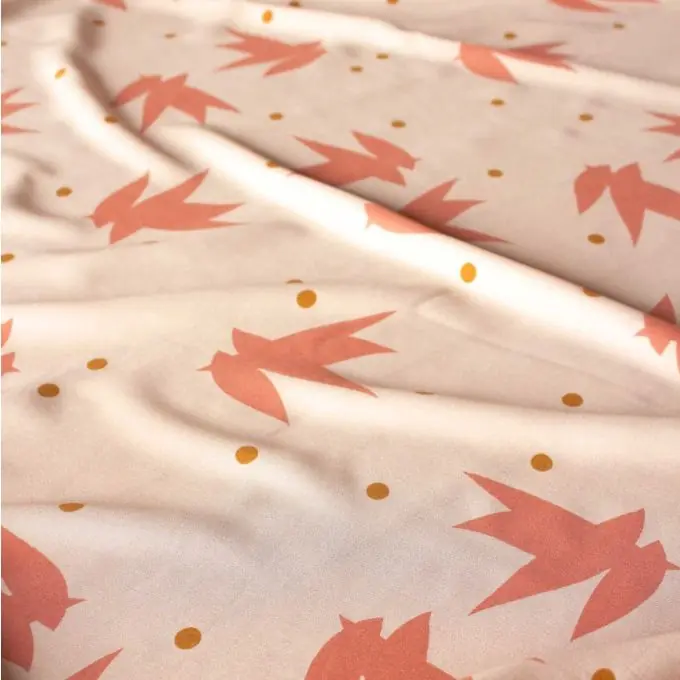 Popeline Viskose Streli Nude Eglantine et Zoé Expressversand