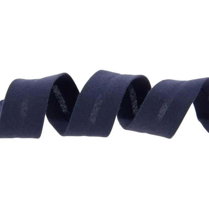 Handgefertigt Blaue Bio-Baumwollkante 30 mm