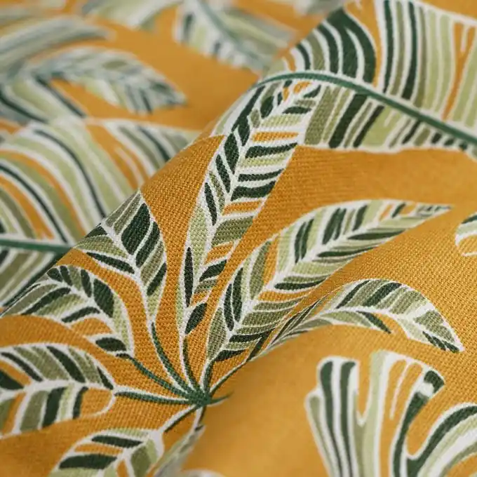 Dicker Baumwollstoff Tiny Palmen gelb – Überbreite Jetzt Bestellen