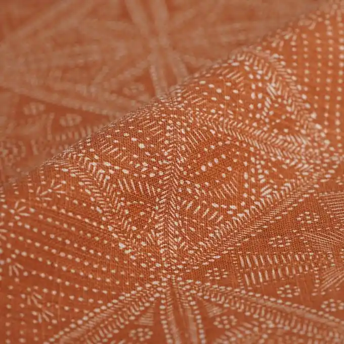 Dicker Baumwollstoff Slub Zagora terrakotta Mega-Angebot